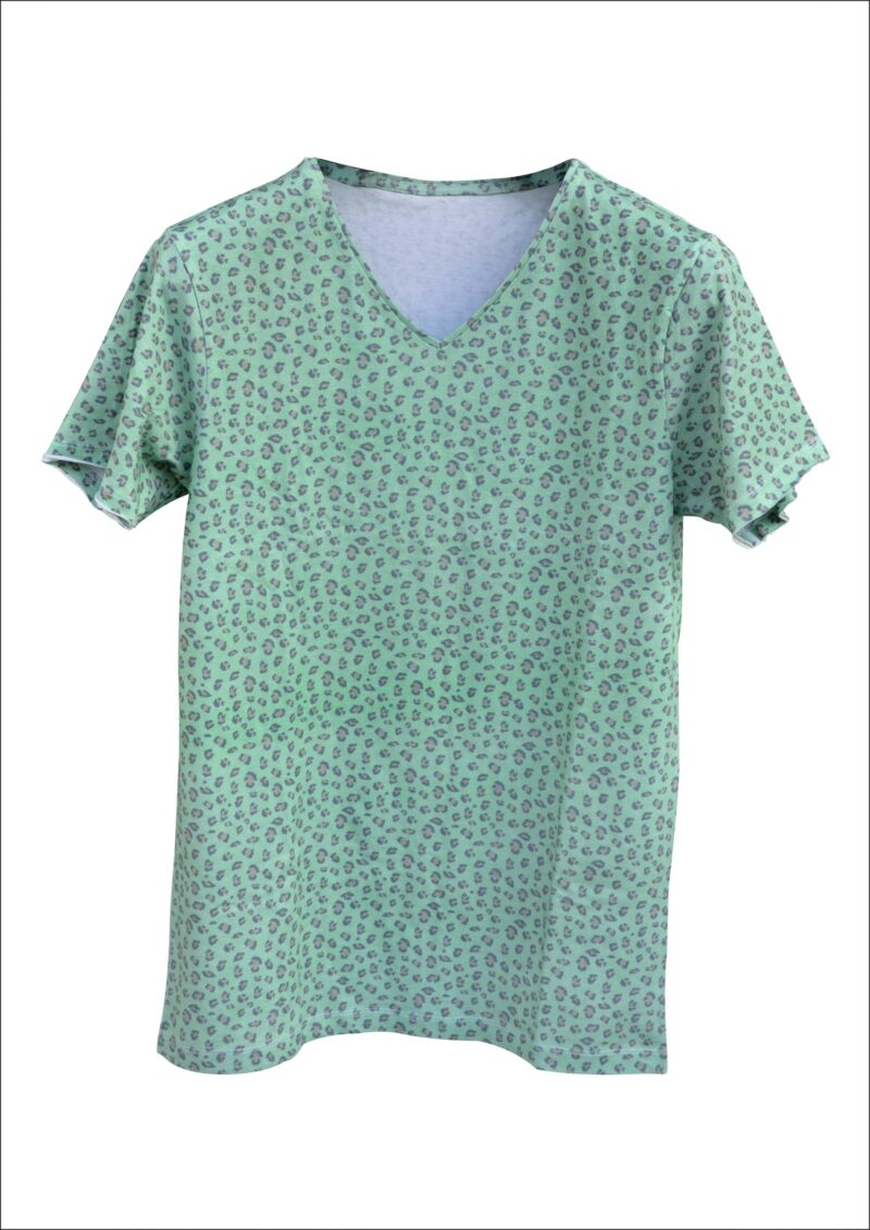 Hemp T Shirt for Men with Printed Design