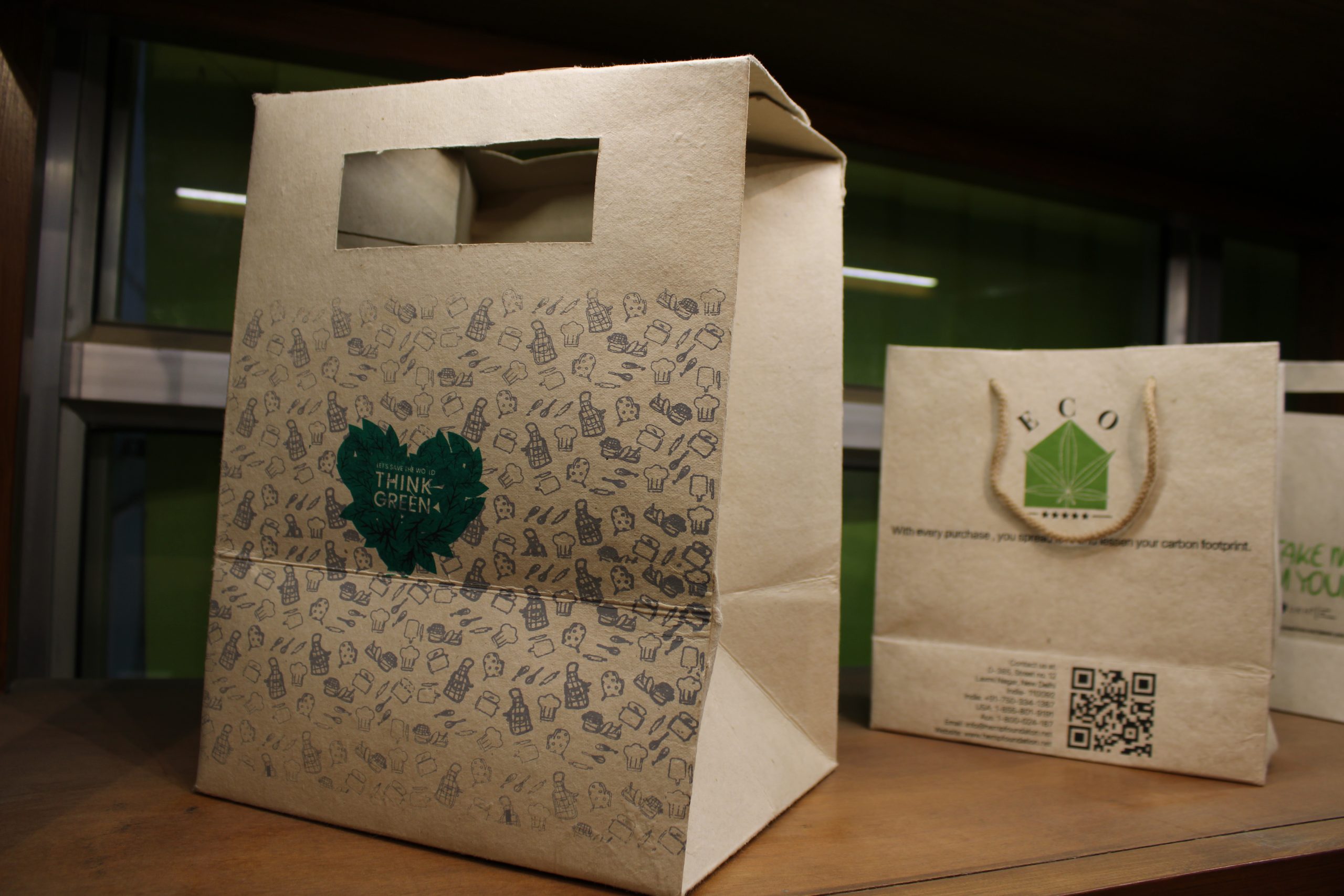 Hemp paper packaging- Shopping Bag - Ukhi