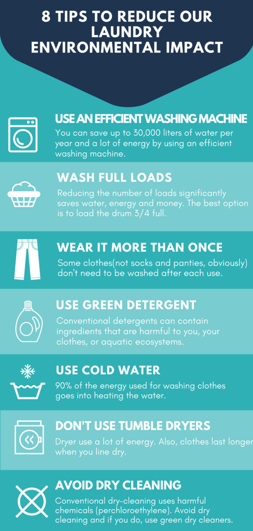 7 tips to reduce our laundry impact